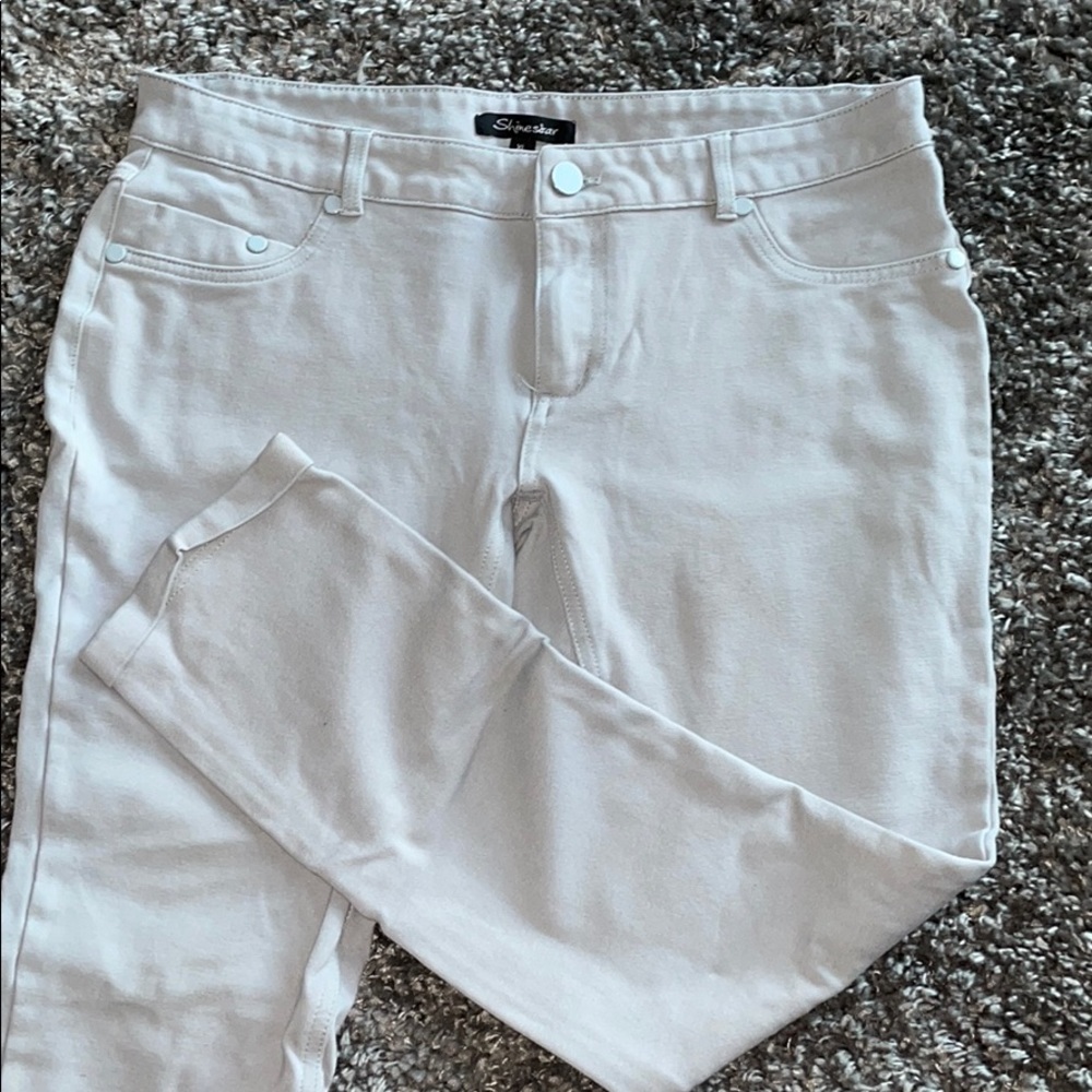 Light blue stretchy pants
